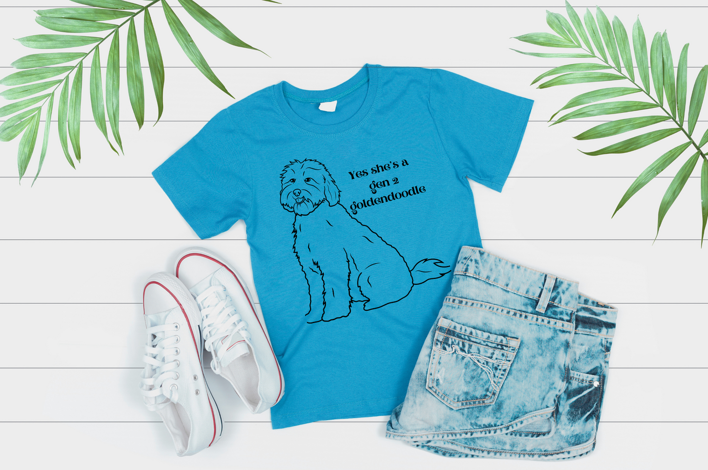 Yes She's a Gen 2 Goldendoodle Unisex t-shirt