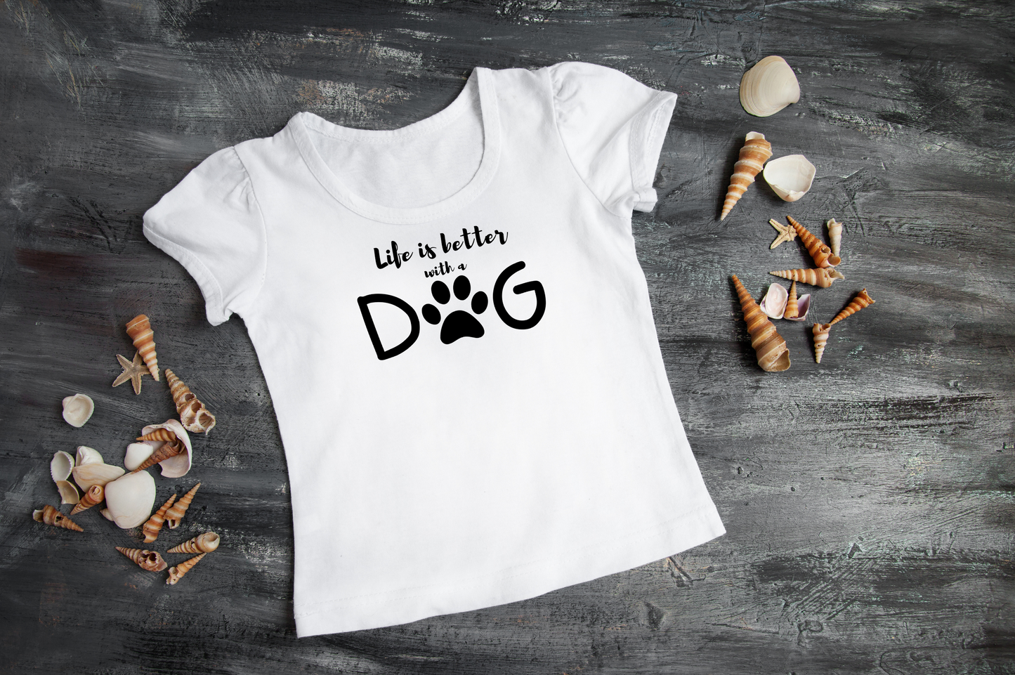 Life is Better with a Dog Women’s Crop Tee